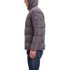 imageNautica Mens Midweight Quilted Faux Memory Puffer Jacket Adjustable Hood Insulated Winter CoatCharcoal