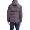 imageNautica Mens Midweight Quilted Faux Memory Puffer Jacket Adjustable Hood Insulated Winter CoatCharcoal