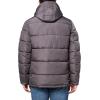 imageNautica Mens Midweight Quilted Faux Memory Puffer Jacket Adjustable Hood Insulated Winter CoatHeather Grey