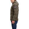 imageNautica Mens Midweight Quilted Faux Memory Puffer Jacket Adjustable Hood Insulated Winter CoatLoden