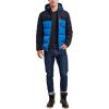 imageNautica Mens Midweight Quilted Faux Memory Puffer Jacket Adjustable Hood Insulated Winter CoatMonaco Blue