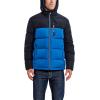 imageNautica Mens Midweight Quilted Faux Memory Puffer Jacket Adjustable Hood Insulated Winter CoatMonaco Blue
