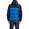 imageNautica Mens Midweight Quilted Faux Memory Puffer Jacket Adjustable Hood Insulated Winter CoatMonaco Blue