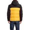imageNautica Mens Midweight Quilted Faux Memory Puffer Jacket Adjustable Hood Insulated Winter CoatOld Gold