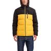 imageNautica Mens Midweight Quilted Faux Memory Puffer Jacket Adjustable Hood Insulated Winter CoatOld Gold
