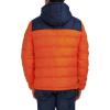 imageNautica Mens Midweight Quilted Faux Memory Puffer Jacket Adjustable Hood Insulated Winter CoatOrange