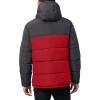 imageNautica Mens Midweight Quilted Faux Memory Puffer Jacket Adjustable Hood Insulated Winter CoatRed Asphalt