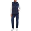 imageNautica mens Mixed Sheen Quilted VestNavy