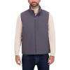 imageNautica Mens Lightweight Mechanical Stretch Softshell Vest  Waterresistant Transitional LayerMetal Grey