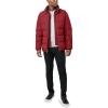 imageNautica Mens Midweight Puffer Jacket with Bib Insert  Fleece Collar Insulated Winter CoatRed