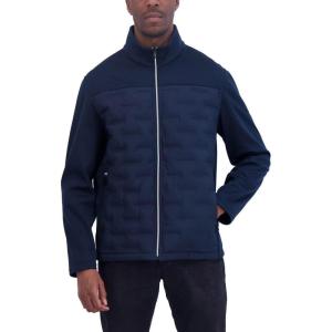 imageNautica Mens 100 Percent Polyester Open Bottom with Knit Trim Inside CollarBlue