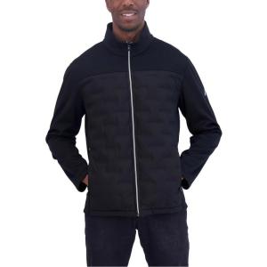 imageNautica Mens 100 Percent Polyester Open Bottom with Knit Trim Inside CollarOnyx