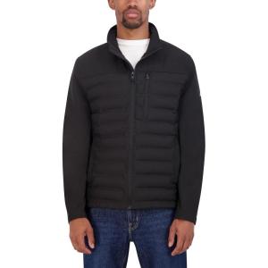 imageNautica Mens 100 Percent Polyester Open Bottom with Knit Trim Inside CollarSable