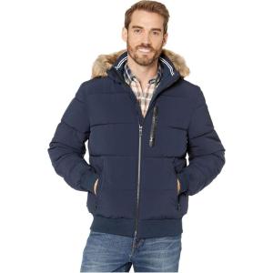 imageNautica Mens Brushed Harringbone JacketTru Navy