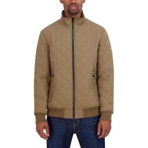 imageNautica Mens Lightweight Quilted Bomber Jacket  Mechanical Stretch Wind ampamp WaterResistantOtter