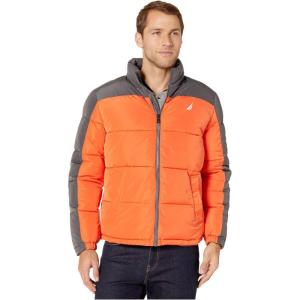 imageNautica Mens Lightweight Quilted Puffer Jacket  Full Zip Transitional OuterwearDark Grey