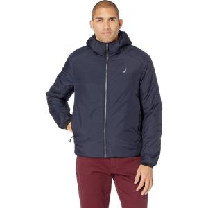 imageNautica Mens Lightweight Quilted Puffer Jacket  Full Zip Transitional OuterwearStorm