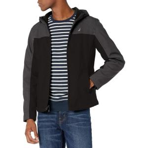 imageNautica Mens Lightweight Sailing Jacket  Waterproof ampamp Windproof Breathable AzureOnyx