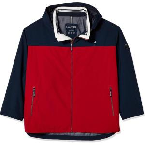 imageNautica Mens Lightweight Sailing Jacket  Waterproof ampamp Windproof Breathable AzureTrue Navy