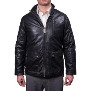 imageNautica Mens Wool Blend Lightweight Insulated Jacket  Printed Daimond Quilted InteriorInk