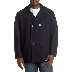 imageNautica mens Peacoat Wool Blend Double Breasted Winter CoatDeep Sea