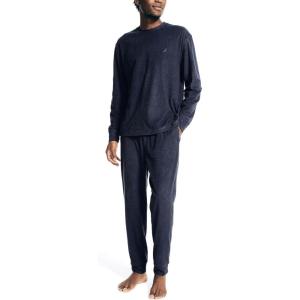 imageNautica mens Waffle Pajama Pant SetNavy