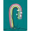 imageNautica Girls Short Sleeve Graphic Logo TShirt Everyday Casual Wear Soft ampamp Comfortable FitQuetzal Green Rainbow