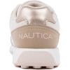 imageNautica Girls Sneakers  LaceUp Tennis Shoes Casual ampamp Comfortable for ToddlersToddler Little Kids ampamp Big Kids PlatformRegularTan Bronze Pink