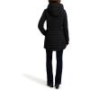 imageNautica Womens Lt Down Jacket with Hood 34 LengthBlack