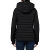 imageNautica Womens Short Puffer Coat with Faur Fur Trim HoodBlack
