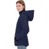 imageNautica Womens Short Puffer Coat with Faur Fur Trim HoodNavy Seas