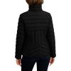 imageNautica Womens Short Puffer Coat with Faux Fur Trim HoodBlack
