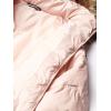 imageNautica Womens Short Puffer Coat with Faux Fur Trim HoodDusty Pink