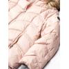 imageNautica Womens Short Puffer Coat with Faux Fur Trim HoodDusty Pink