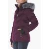 imageNautica Womens Short Puffer Coat with Faux Fur Trim HoodPurple