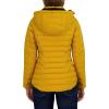 imageNautica Womens Short Puffer Coat with Faux Fur Trim HoodYellow