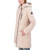 imageNautica Womens Stretch Puffer Jacket  Midweight Quilted Coat Detachable HoodChampagne