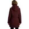 imageNautica Womens Stretch Puffer Jacket  Midweight Quilted Coat Detachable HoodChianti