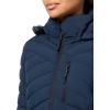 imageNautica Womens Stretch Puffer Jacket  Midweight Quilted Coat Detachable HoodDeep Navy