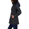 imageNautica Womens Stretch Puffer Jacket  Midweight Quilted Coat Detachable HoodGrey