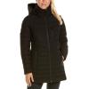 imageNautica Womens Stretch Puffer Jacket  Midweight Quilted Coat Detachable HoodMidnight Black