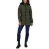 imageNautica Womens Stretch Puffer Jacket  Midweight Quilted Coat Detachable HoodMil Green