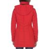 imageNautica Womens Stretch Puffer Jacket  Midweight Quilted Coat Detachable HoodNautica Red