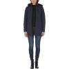 imageNautica Womens Stretch Puffer Jacket  Midweight Quilted Coat Detachable HoodNavy