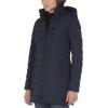 imageNautica Womens Stretch Puffer Jacket  Midweight Quilted Coat Detachable HoodNavy