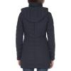 imageNautica Womens Stretch Puffer Jacket  Midweight Quilted Coat Detachable HoodNavy