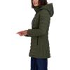 imageNautica Womens Stretch Puffer Jacket  Midweight Quilted Coat Detachable HoodOlive