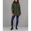 imageNautica Womens Stretch Puffer Jacket  Midweight Quilted Coat Detachable HoodOlive