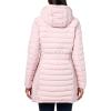 imageNautica Womens Stretch Puffer Jacket  Midweight Quilted Coat Detachable HoodPink