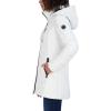 imageNautica Womens Stretch Puffer Jacket  Midweight Quilted Coat Detachable HoodWhite